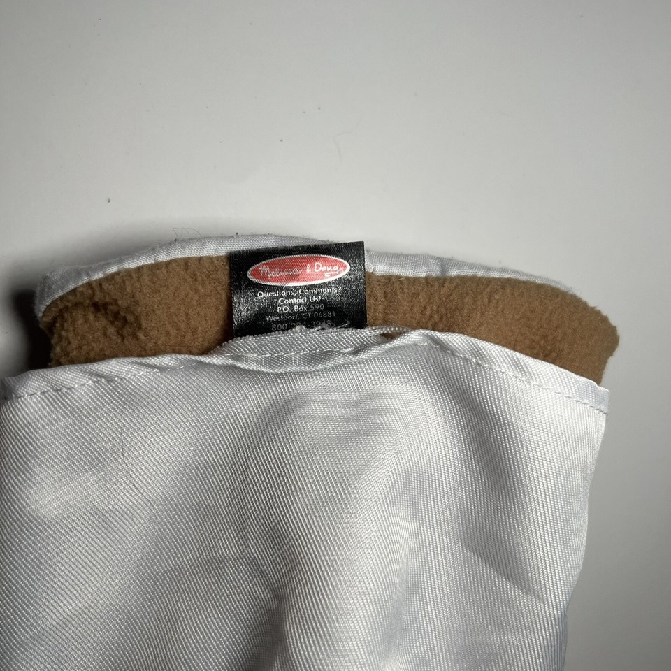 Melissa & Doug Alfredo 'Al' Dente Chef Puppet, 15" hand puppet No Stick