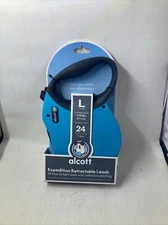 Alcott Expedition Retractable Reflective Belt Leash, 24' Long, Large for Dogs (O