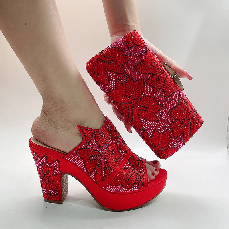 PANTOFOLA D’ORO Ciabatte donna moda strass tacco alto sandali estivi decolte plateau