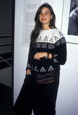 Actress Demi Moore attends the Hard Times Stage Performance 1987 OLD PHOTO 10