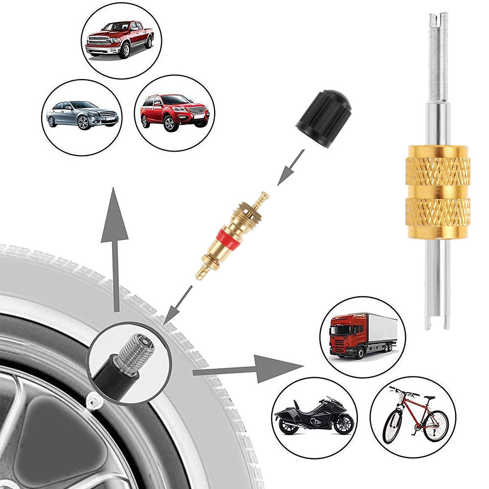 33Pcs Car Tyre Valve Repair Tool Tire Valve Stem Puller Tools Set for
