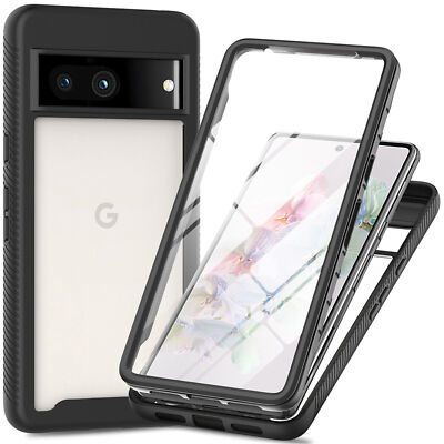 Google Pixel 7A Hülle Handyhülle 360° Grad Case Cover 2-teilig mit DisplayFolie