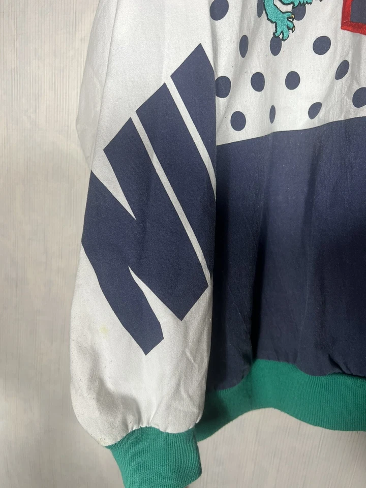 Vintage Final dos Anos 80 Nike Sport Cinza Gola Redonda Tamanho Grande Como Visto em Eazy-E - Imagem 2 de 4