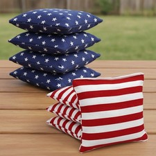 Durable Regulation Cornhole Bags - 8 Piece Set, Cotton Duck Canvas, Made in USA
