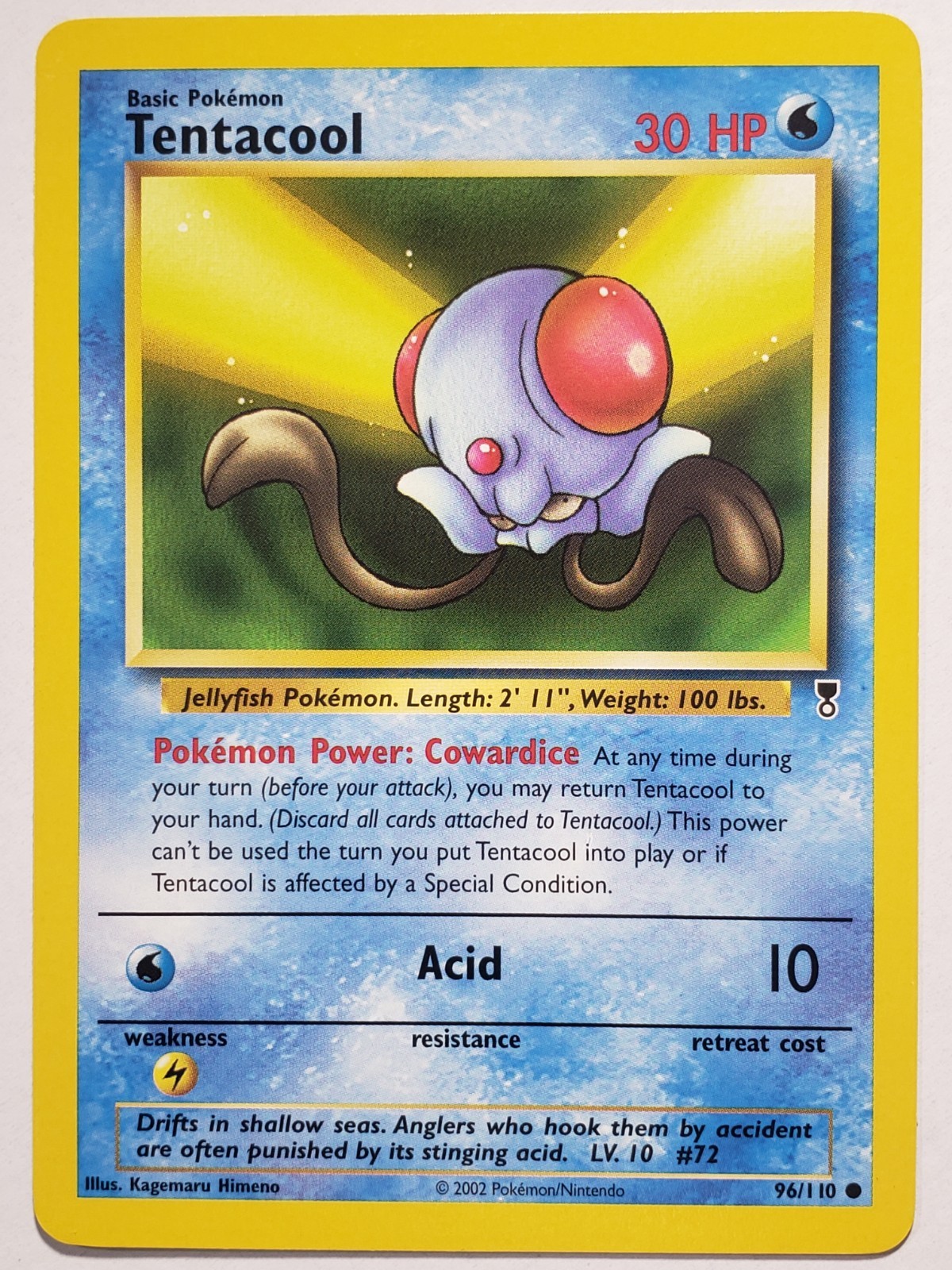 Tentacool 96/110 NM - Legendary Collection Pokemon Card - Kagemaru Himeno Art