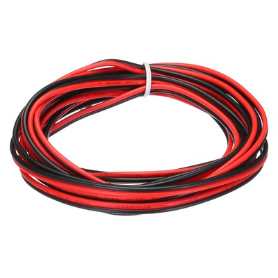 18 Gauge 2 Conductor Parallel PVC Wire, 9.8 Ft Long 0.09'' Dia for LED RGB Cable