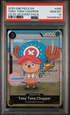 2025 ONE PIECE CHAMP 2025-26 EVENT PACK #065 TONY TONY CHOPPER PSA