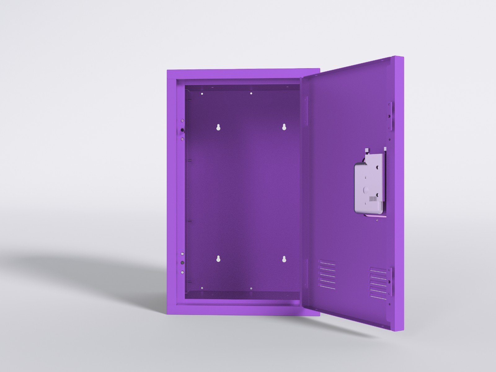 24" H Locker Storage Cabinet,Metal Locker Storage Cabinet with 1 Doors,Purple
