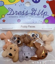 Cute Jesse James Dress It Up Dog Lovers Buttons/ Shank Back