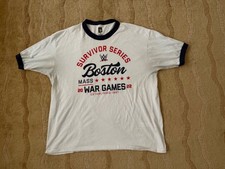 WWE Survivor Series War Games 2022 Official Shirt Size 2XL Boston Mass Exclusive
