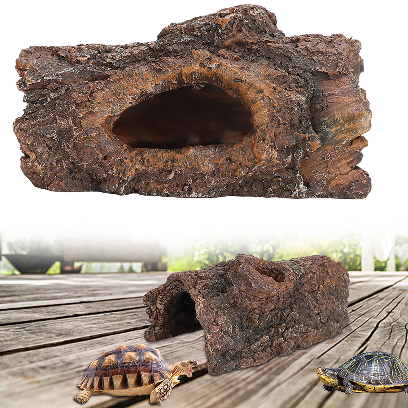 1Pc Simulation Reptile Hide Cave Durable Resin For Scorpion Lizard Excellent