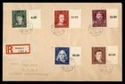 DR WHO 1944 GERMANY GENERAL GOVERNMENT POLAND FDC SEMI POST PLATE # COMB LM64173