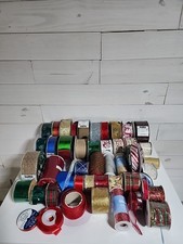 Christmas Winter Holiday Ribbon Lot of 48