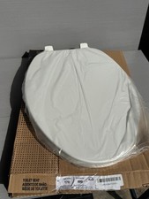 Bemis Toilet Seat Elongated Plastic Model 170 White Closed Front with Cover