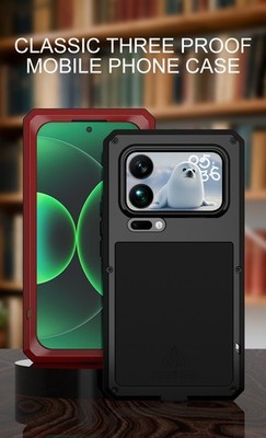LOVE MEI Gorilla Glass Metal Outdoor Waterproof Case Cover for Xiaomi 17 Pro Max