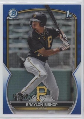2023 Bowman Chrome Prospects Blue Refractor 131/150 Braylon Bishop #BCP-90 2a9