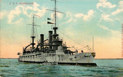 USS KEARSARGE - POSTKARTE