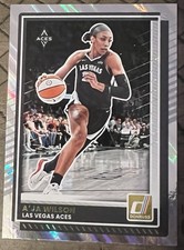 2025 Panini Donruss WNBA A'ja Wilson Las Vegas Aces Parallel #82 Basketball Card