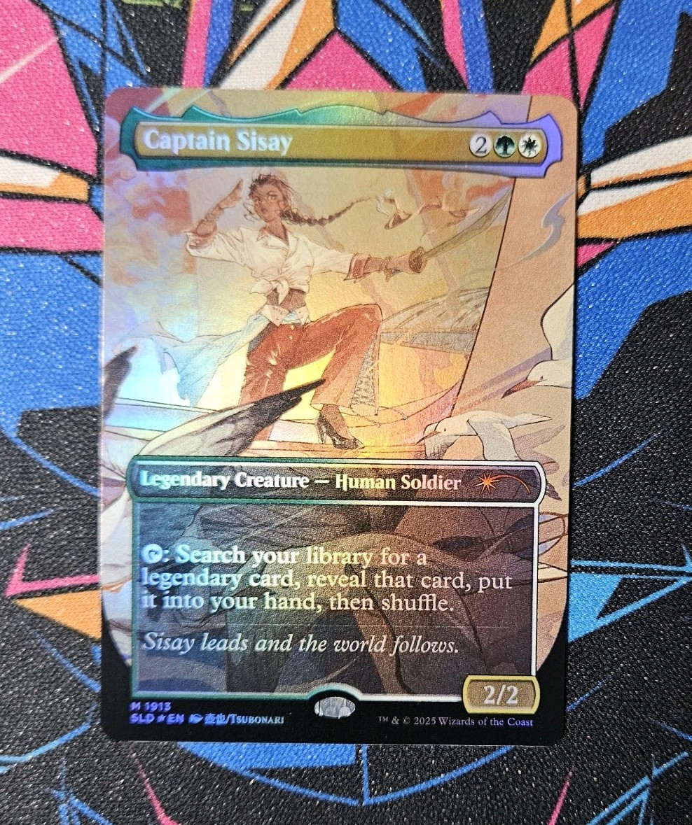 Captain Sisay 1913 NM Rainbow Foil MTG Secret Lair City Styles II