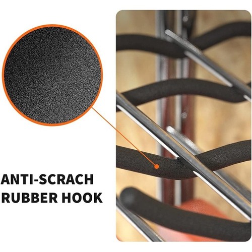 Heavy Duty Garage Hooks Non Slip Rubber Coated Tool Organizer Wall Mount New - Picture 22 of 34