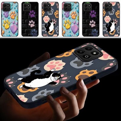 Für Honor X6/X6B/X7c/X8/X8A/200/70 Lite/60 Plus Pfote Matt Handy Hülle Cover