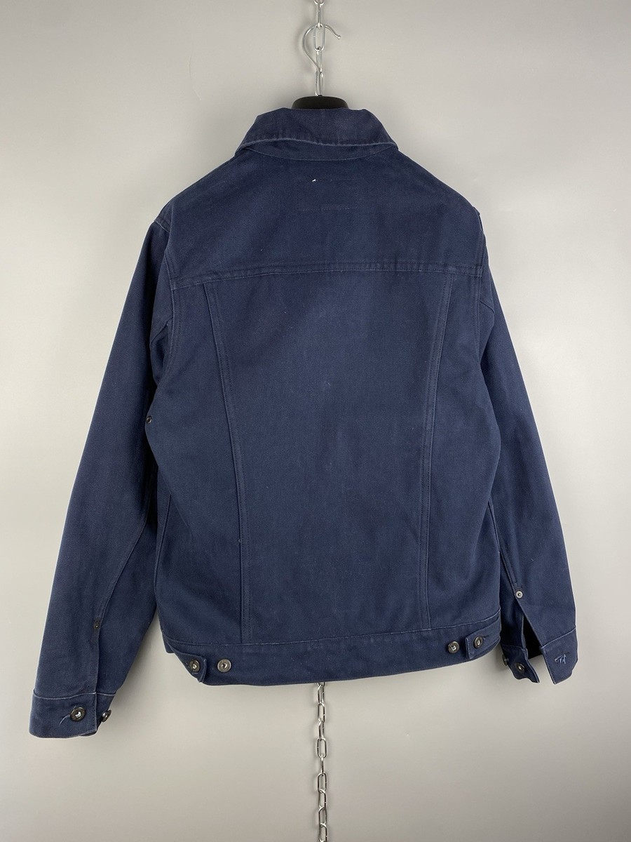 Filson Garment USA Mens Heavy Cotton Cruiser Button Blue