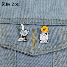 Animal Doctor Enamel Pins Custom TRUST ME I'M A DOGTOR Brooches Lapel Badges Ani