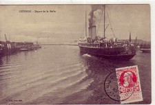 CPA AK Oostende OSTENDE Ship Départ de la MALLE. FLANDRE OCCIDENTALE Ecrite 1912