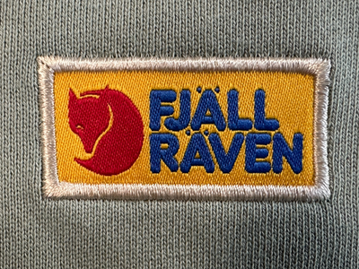 Fjall Raven Fjällräven Logo Sweater W Chalk White-Flame Orange Dames sweatshirts