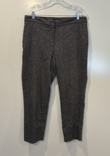 Talbots Womens Hampshire Tweed Wool Blend Ankle Pants Size 10P