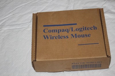 Vintage Compaq Logitech C-RC3-MSE Wireless Wheel Mouse & Receiver 