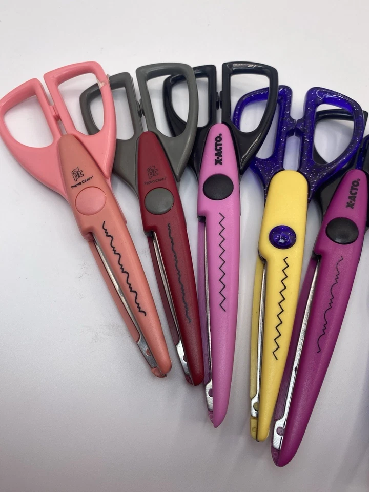 X-Acto & Paper Shapers Edgers Decorative Edge Scissors Scrapbooking Lot of 8 - Image 4 of 4