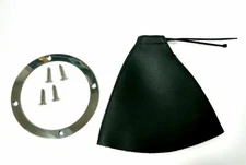 Classic Hot Rod Round Floor Mount Shifter Boot w/ 5" Ring - Rat Rod Street Rod