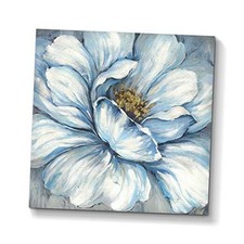 Floral Abstract Wall Art Picture: Flower Blooms Artwork 24"L x 24"W Blossom