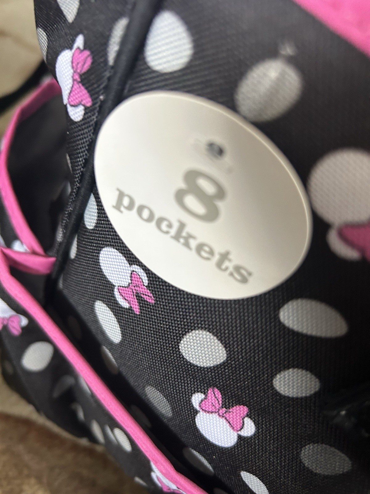 Disney Baby Eight Pocket Diaper Bag Pacifier & Insulated Bot