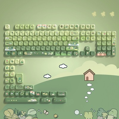 130+ Keys MOA Profile PBT Keycaps Dye-Sub Cherry MX Gateron Mechanical Keyboard