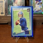 2025 Panini Donruss Optic RC Jaxson Dart New York Giants #273 Blue Hyper Prizm