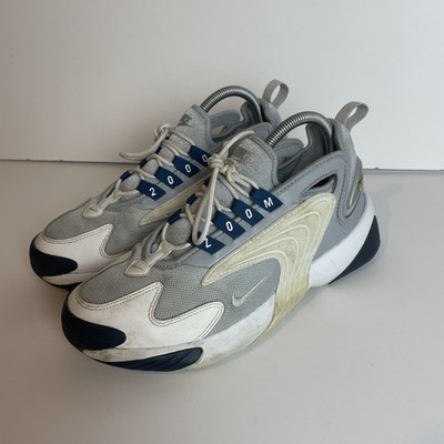 Nike Zoom Air 2000 Damen-Turnschuhe weiß grau Größe UK 5