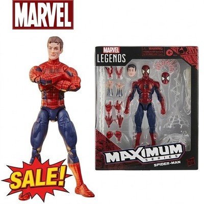 Marvel Legends Spider-Man 6'' Action Figure Toy Maximum Series Spider Web