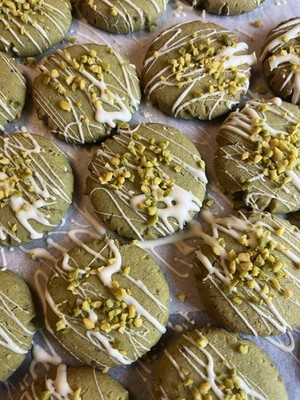 200 Gramm Frische Selbstgebackene Matcha - Cookies / Kekse