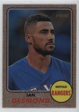 2017 Topps Heritage Chrome Refractor 483/568 Ian Desmond #THC-458 0p1n