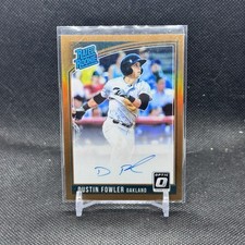 2018 Panini Donruss Optic Dustin Fowler Rated Rookies Signatures Bronze #RRSDF