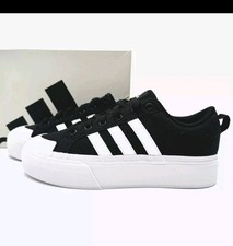 Adidas Bravada 2.0 Platform Low Sneaker Women's Size 9.5 Black/White New