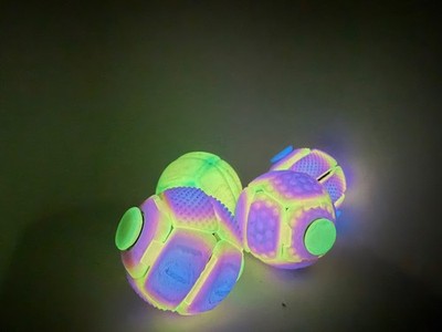 3D Printed Glow in the Dark Fidget Ball Spinner Sensory Stress Relief Toy