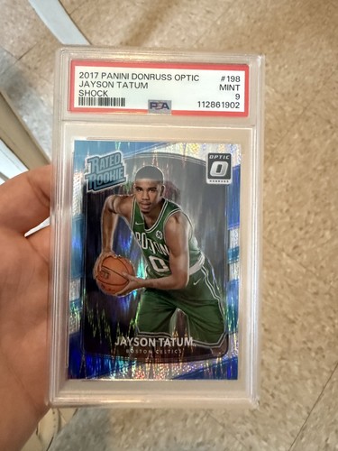 2017-18 Panini Donruss Optic Rated Rookie Jayson Tatum #198 Shock (RC) PSA 9