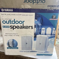 Yamaha NS-AW150W pair All-weather outdoor speakers White New/Open Box