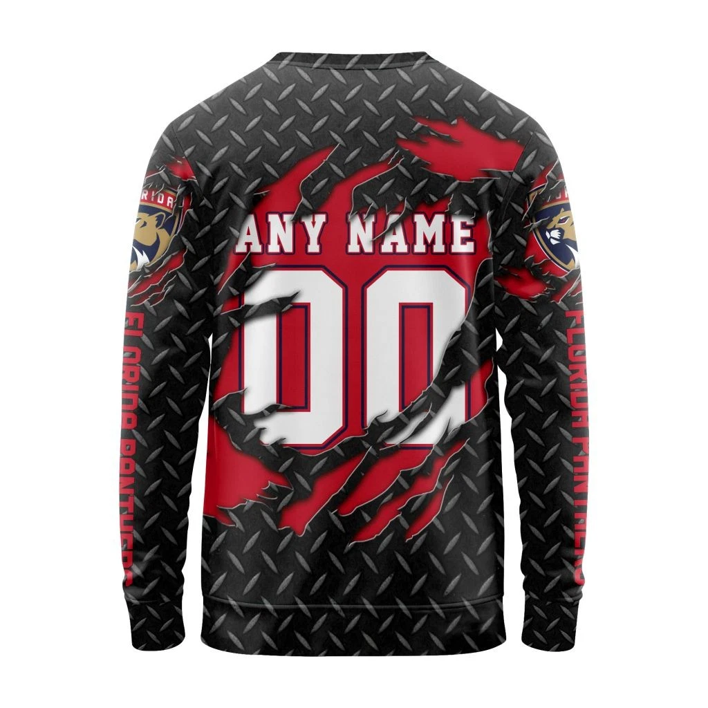 Personalized Florida Panthers Sweater Special Black Metal