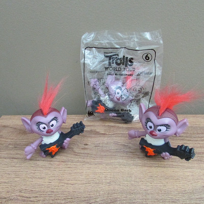 3 lot 2020 Queen Barb McDonald's Movie Action Figure #6 Trolls World Tour
