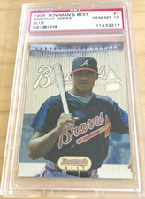 Andruw Jones 1995 Bowman's Best Blue Rookie Card #7 PSA 10 HOF!