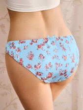 Sweet Vintage Style Floral Ditsy Silky Satin CD Panties Knickers Sissy XL 16
